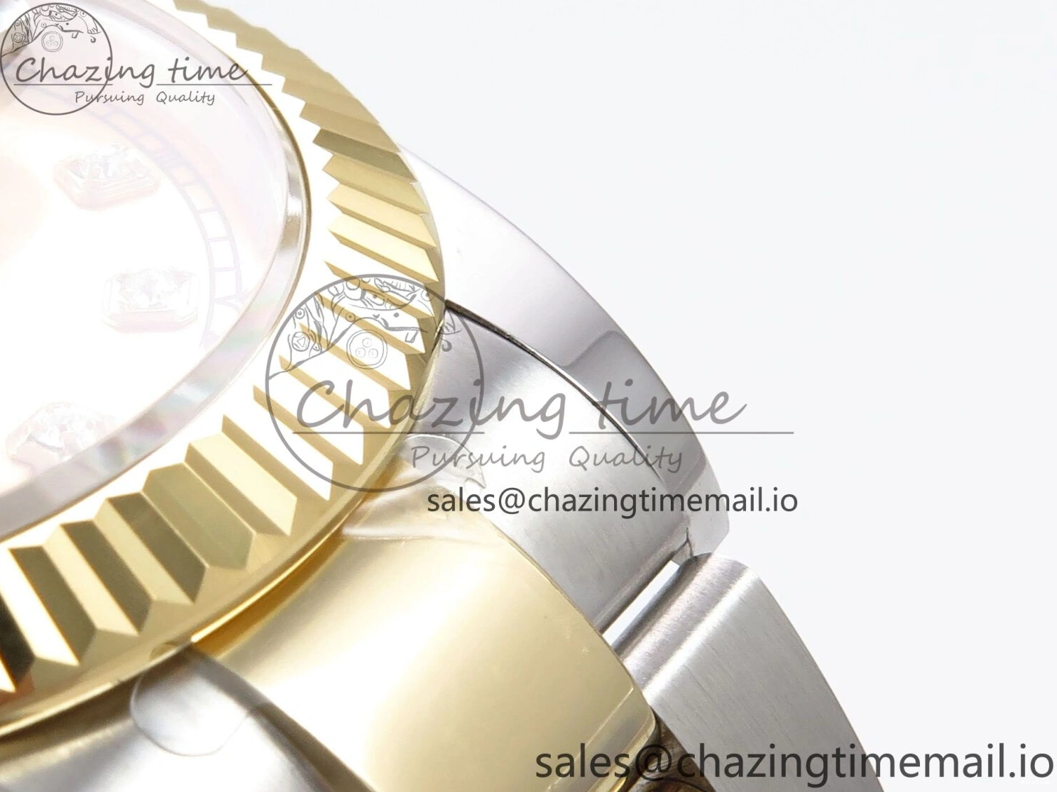 MiroTime 0514 DateJust 41 126333 EWEF Best Edition YG Diamonds Dial on SS YG Oyster Bracelet A Minimalist 973